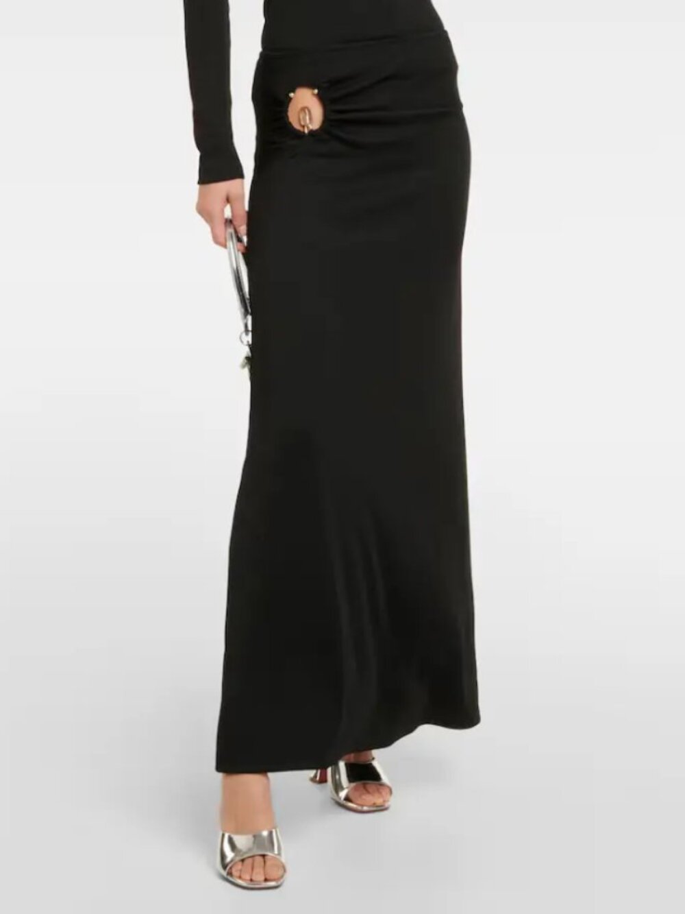 Christopher Esber Callisto Orbit Maxi Skirt In Black - Women's Size 14 - NWT